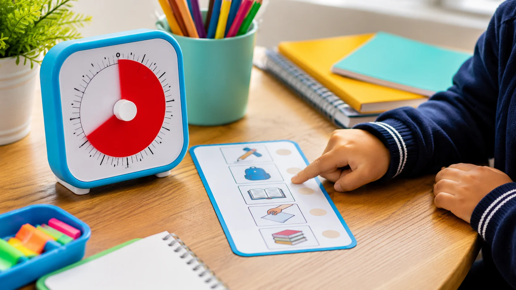 Técnicas visuales y uso de temporizador para ayudar a niños con déficit de atención en Ecuador